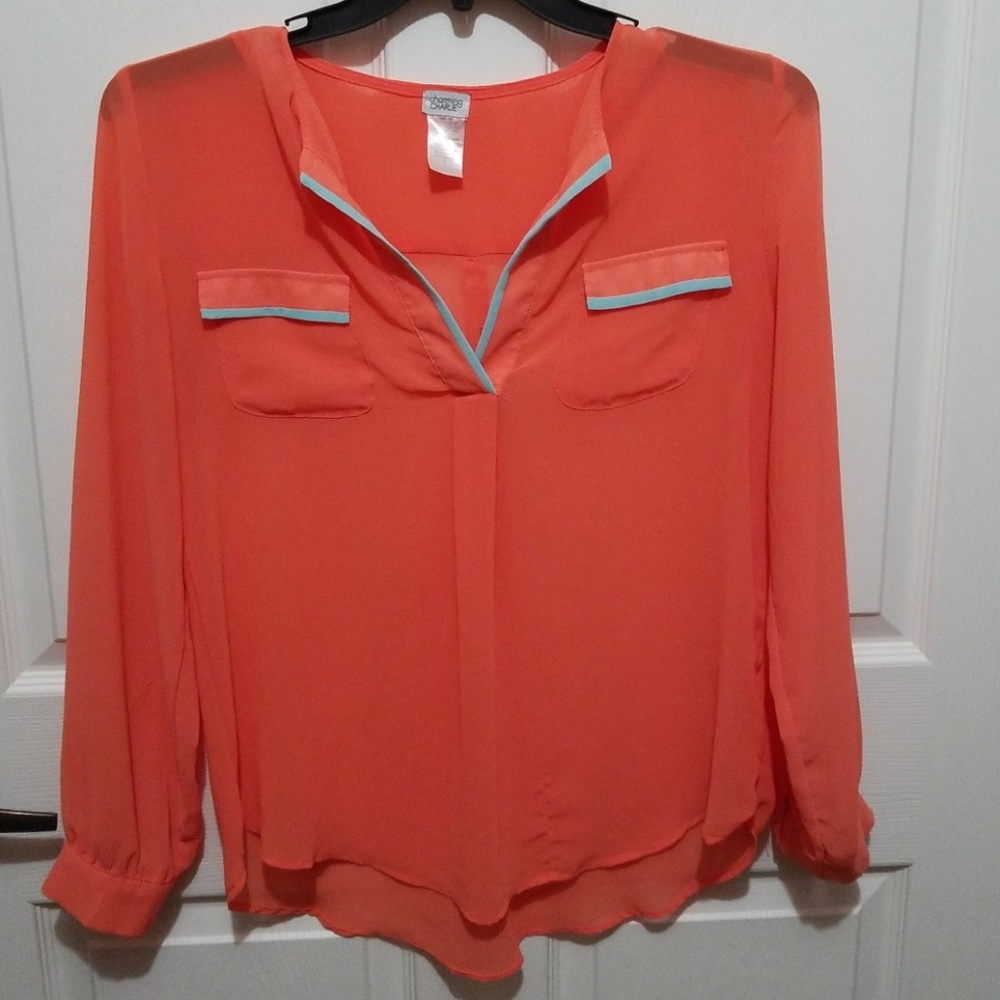 Charming Charlie sheer top size M